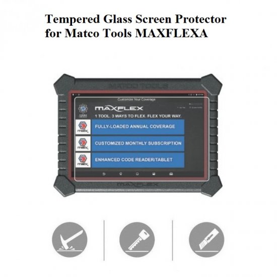 Tempered Glass Screen Protector for Matco Tools MAXFLEXA - Click Image to Close